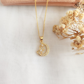 Collar Luna Gold - Colección Acero